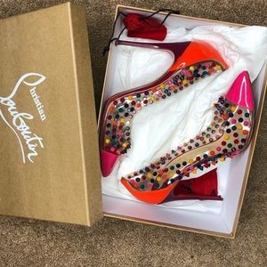 🍬🔥Christian Louboutin Pink Spike Me Pump 🔥🍬